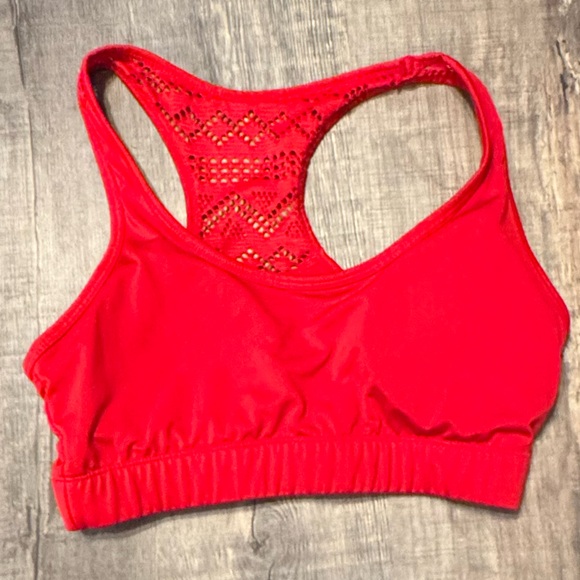 Zyia Active Red Bomber Bra-medium - Picture 2 of 4